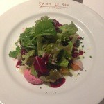 前菜：三崎港の鮮魚のマリネ。