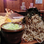 味奈登庵 - 【料理】特製つけ天、富士山盛り