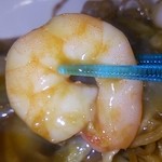 ハマチョウ - あんかけ焼きそばには大きくてプリッとした海老が４尾も♪(201509)