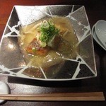 日本料理 京都 華暦 - 新鮮魚介の鉄板焼！鉄板で丁寧に焼きあげた魚肉が香ばしく、餡かけで仕上げてある