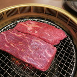 焼肉 山水 - 27年9月　ハラミステーキ