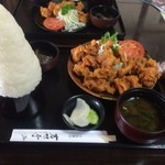 芳味亭 - 鳥から揚げ定食(ご飯、おかず大盛)【料理】 