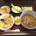 かね久 - ミニ天丼セット