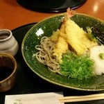 手打そば 満作 - 天おろし蕎麦。