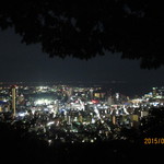 トースター - 木々の間からの夜景