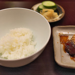 天神橋 青木 - かつおの漬けと白ご飯。