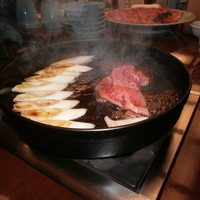 岡半 - 焼き始め
