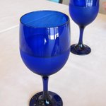 アルベロ - 真っ青なグラスにお水