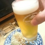 Kappou Tonkatsu Hirose - ランチビール