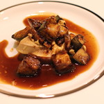 レンゲ - 無花果とフォアグラ　甜麺醤で炒めた賀茂茄子と共に　(2015/09)