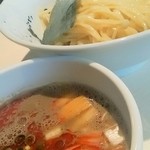 らー麺 山さわ - 2015 ＃187 ★らー麺 山さわ＠期間限定／辛い魚つけ麺 ￥800