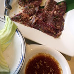 焼肉なべしま - カルビランチ＜肉×1.5＞ご飯お代わり可+味噌汁+飲物+キャベツ食べ放題＝1,500円