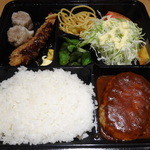 レストラン ポパイ - 海老フライ・ハンバーグ・焼売セット