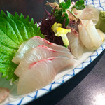 河太郎 - 刺身三点盛り