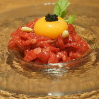 焼肉 433 - ユッケのキャビア添え