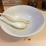 自家製ラーメン大者 - ラーメン完食（汚くてすいません）【その他】 