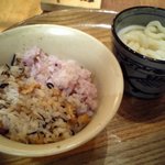 食彩健美 野の葡萄 - 八穀ご飯＆ひじきご飯＆うどん