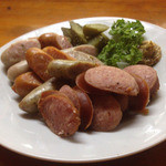 訪問2回目 ソーセージ盛り合わせ