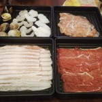 バーミヤン  - 1　牛肉、豚肉、鶏肉＆海鮮