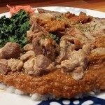 火星カレー - 豚カレー＋羊＋草