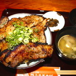 野さか - バラ＆ロース 大盛 1100円   1日目