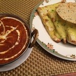 クマリ - タンドリーチキンセットで選べるチーズナン&海老バターマサラカレー☆