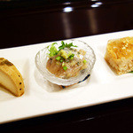 手打蕎麦 松竹庵 ます川 - 前菜三種盛り(^∀^)ﾉ