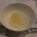 レストラン ル・シェルブルー - 晩柑オレンジの雪