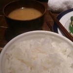 うたかた - ごはん　みそしる