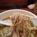 辰美 - カレー南蛮そば￥850の蕎麦（H27.9.13撮影）