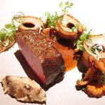 ライラ - ランチコース 5443円 のしんたま(内腿)のソテー 野菜添え