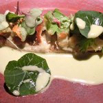 ライラ - ランチコース 5443円 の鮎の丸焼き彩り野菜添え