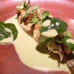 ライラ - ランチコース 5443円 の鮎の丸焼き彩り野菜添え