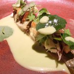 ライラ - ランチコース 5443円 の鮎の丸焼き彩り野菜添え