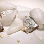 ライラ - ランチコース 5443円 のイワシのプラチナ仕立て大根とコンテ添え