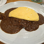 ルー・ド・メール - ドライカレーオムレツのせ