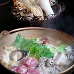 銀座　あまくさ - 秋茸たっぷりの天草大王水炊き