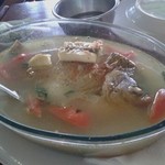 Rumah Makan Ponyo - グラメ（川魚）のスープですね。