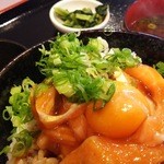 最強鮨居酒屋 やまのや - 生とろサーモンユッケ丼