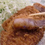 不二かつ - カツの断面