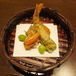 銀座 吉本 - 車海老の天ぷら