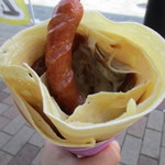 クレープハウス ピーナッツ - 焼きチーズカレーフランク！(2015,09/12)