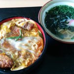 麺ますや  - カツ丼(ミニうどんつき)　830円