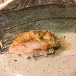 きく家 - 甘エビ昆布締め