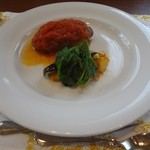 レ・セパージュ - 2015/9　煮込みハンバーグ　トマトソース