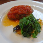 レ・セパージュ - 2015/9　煮込みハンバーグ　トマトソース