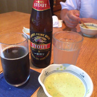 神楽坂 鴨匠 - 黒ビールと突き出し