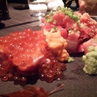 宇田川 紫扇 - 紫扇風こぼれ寿司（ズワイガニ、大トロ、うに、いくら）