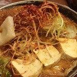 ばんどう太郎 - 激辛ネギ味噌煮込みうどん