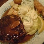 レストラン艸葉 - ハンバーグステーキ/エビ１尾